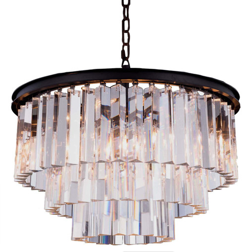 Lighting Inspirations Odeon Waterfall Chandelier Pendant Light - 510mm - Bronze