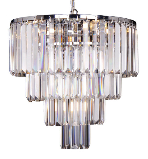 Lighting Inspirations Celestial Waterfall Chandelier Pendant Light - 4 Tier - 390mm - Chrome