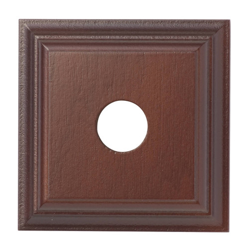 Tradco Classic Single Switch Mounting Block - 90 x 90mm - Cedar