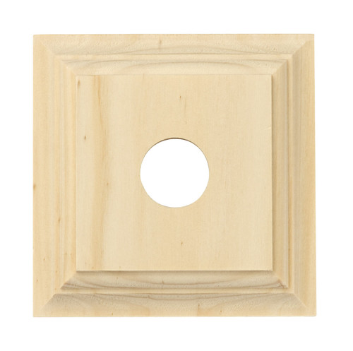 Tradco Classic Single Switch Mounting Block - 90 x 90mm - Pine