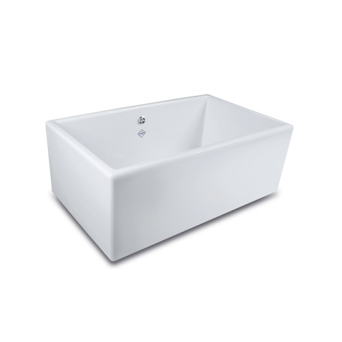 Shaws Classic Shaker 800 Butler Sink with Overflow - 762 x 457 x 284mm - Gloss White