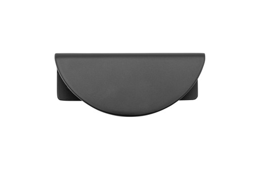 Iver Osaka Lip Half Moon Drawer Pull Handle - 80mm - Matte Black