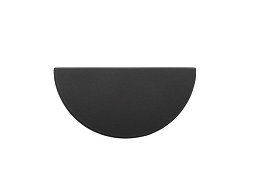 Iver Osaka Half Moon Drawer Pull Handle - 75mm - Matte Black