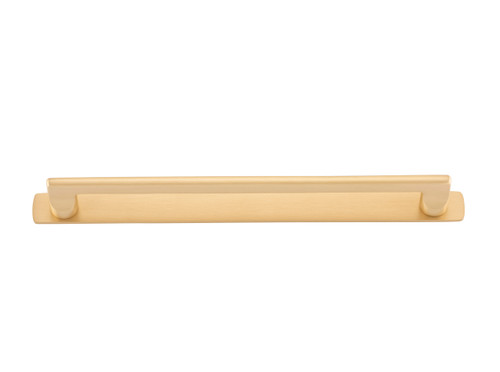 Iver Baltimore Cabinet Pull Handle with Backplate - Brushed Brass