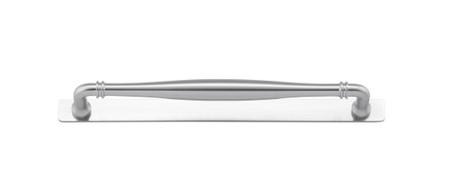 Iver Sarlat Cabinet Pull Handle with Backplate - Brushed Chrome