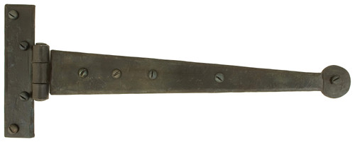 From The Anvil Penny End Decorative Tee Hinge - 305mm - Beeswax (Pair)