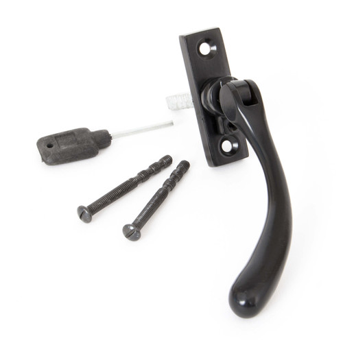 From The Anvil Slim Peardrop Espagnolette Locking Window Handle - Black