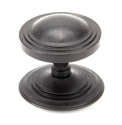 From The Anvil Art Deco Centre Door Knob - 81mm - External Beeswax