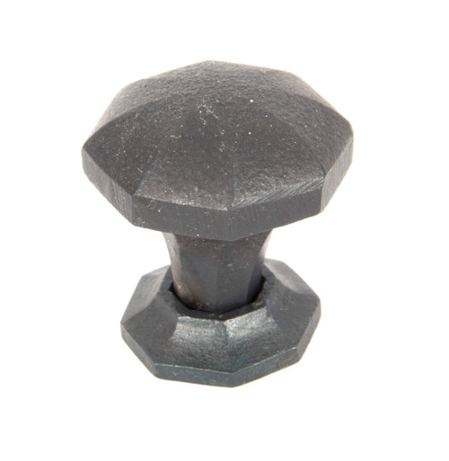 From The Anvil Octagonal Cabinet Knob with Backplate - Beeswax