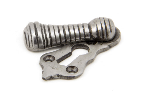 From The Anvil Beehive Covered Escutcheon Keyhole Cover - 58 x 25mm - Natural Smooth