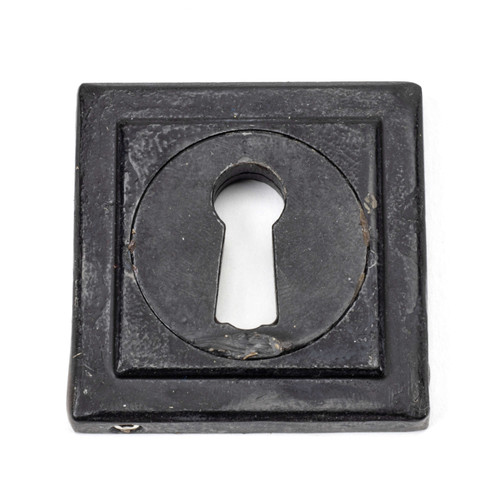 From The Anvil Square Escutcheon Keyhole Cover - 53 x 53mm - External Beeswax