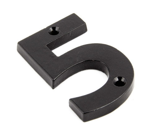 From The Anvil '5' House Number - 78mm - Black
