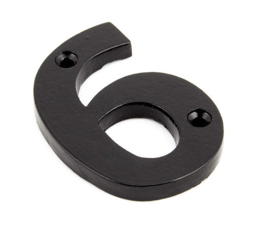 From The Anvil '6' House Number - 78mm - Black