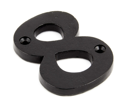 From The Anvil '8' House Number - 78mm - Black