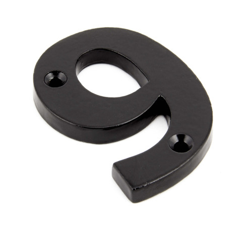 From The Anvil '9' House Number - 78mm - Black