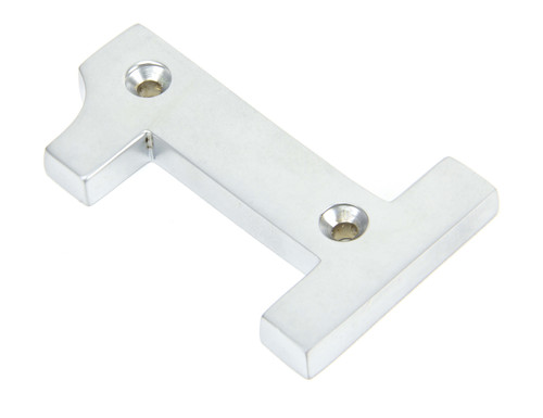 From The Anvil '1' House Number - 78mm - Satin Chrome