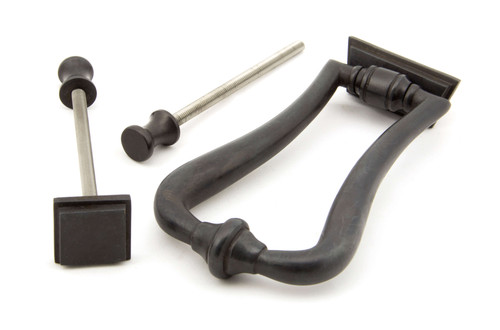 From The Anvil Slimline Art Deco Door Knocker - 148 x 90mm - Aged Bronze