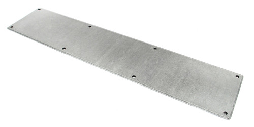 From The Anvil Door Kick Plate - Pewter Patina