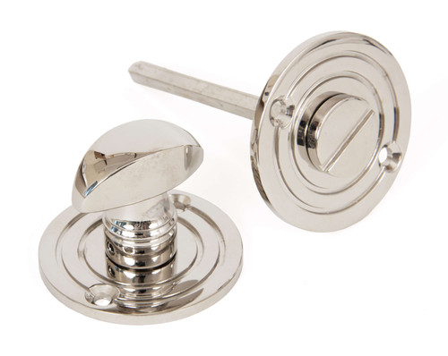 From The Anvil Round Privacy Turn 50mm/5mm Spindle - Polished Nickel