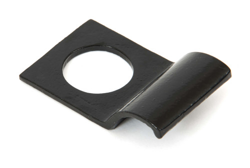 From The Anvil Pull Handle with Cylinder Hole - 81 x 50mm - Black
