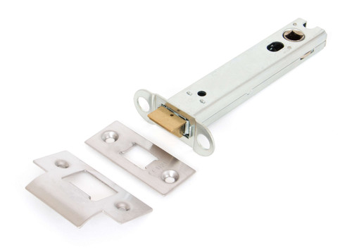 From The Anvil Hard Sprung Tubular Latch - 106mm Backset - Satin Stainless Steel
