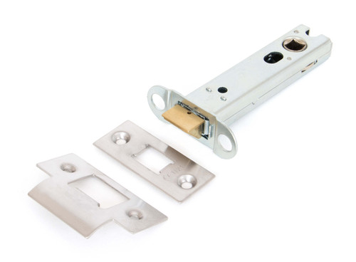 From The Anvil Hard Sprung Tubular Latch - 81mm Backset - Satin Stainless Steel