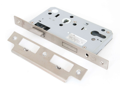 From The Anvil Euro Mortice Lock - 60mm Backset - Stainless Steel