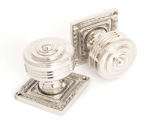 From The Anvil Tewkesbury Door Knob - 63mm - Polished Nickel