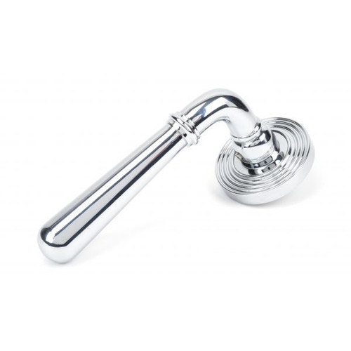 From The Anvil Newbury Beehive Lever Door Handle - Round Rosette - 53mm - Chrome