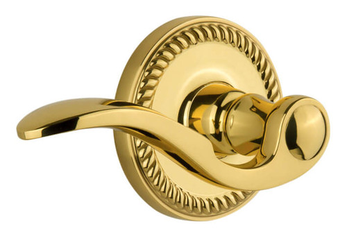 Grandeur Bellagio Lever Door Handle - Dummy/Wardrobe Set - Lifetime Brass - Seconds
