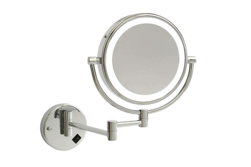 Thermogroup Ablaze Wall Mounted Magnifying LED Mirror - 200mm - Chrome