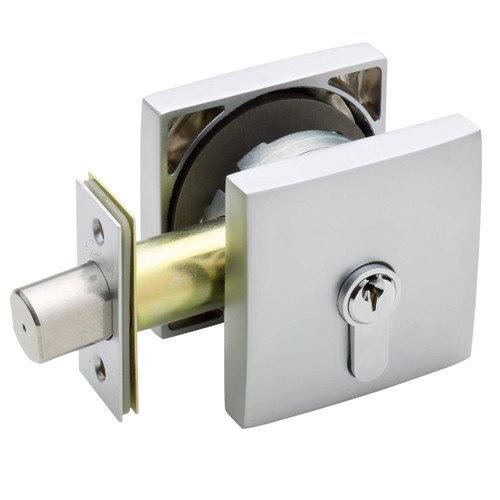 Gainsborough Neue Square Deadbolt - Satin Chrome