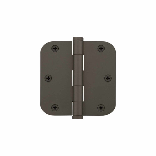 Viaggio Fixed Pin Hinge - Rounded - 89 x 89mm - Titanium Grey
