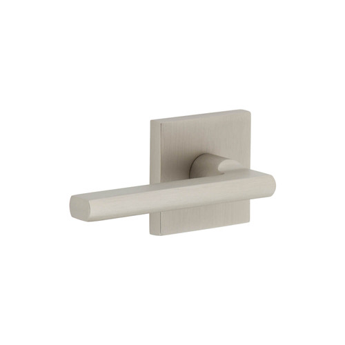 Viaggio Milano Lever Door Handle - Quadrato Rosette - 64mm - Satin Nickel
