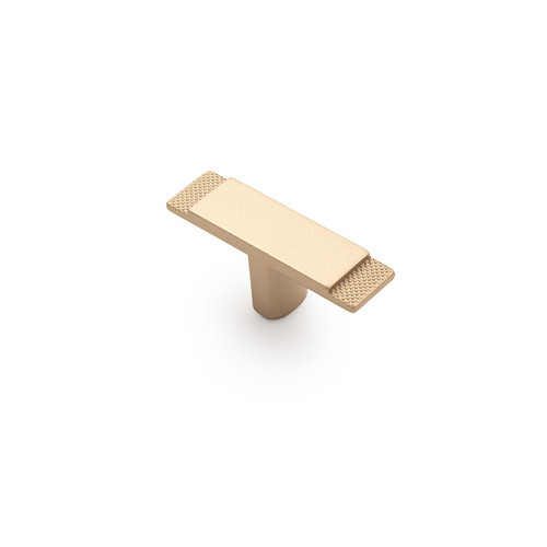 Castella Monaco T Bar Cabinet Knob - 60mm - Matte Gold