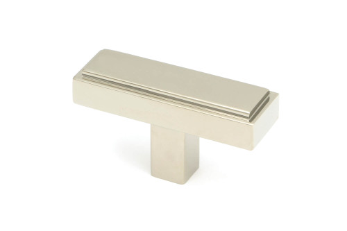 From The Anvil Scully T Bar Cabinet Knob - 50mm - Polished Nickel