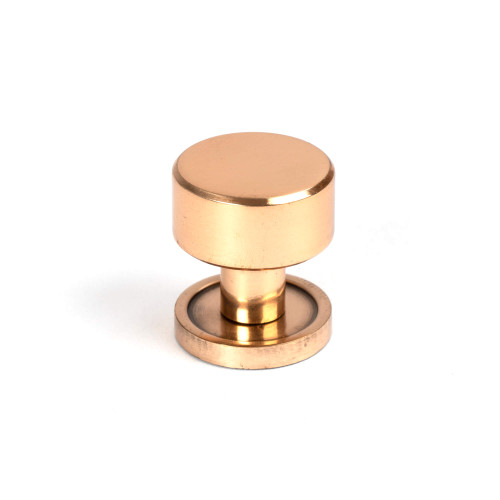 From The Anvil Kelso Cabinet Knob with Round Backplate - Polished Bronze