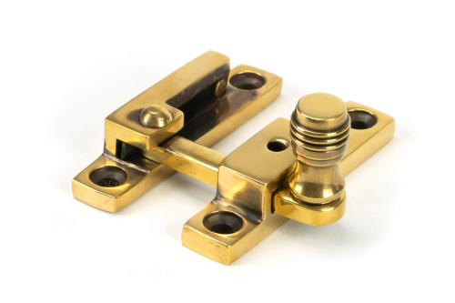 From The Anvil Prestbury Quadrant Sash Window Fastener - 64 x 13mm - Aged Brass