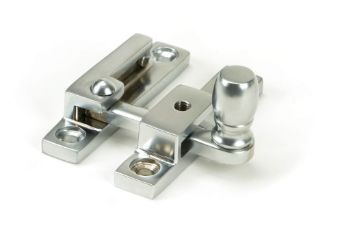 From The Anvil Mushroom Quadrant Sash Window Fastener - 64 x 13mm - Satin Chrome