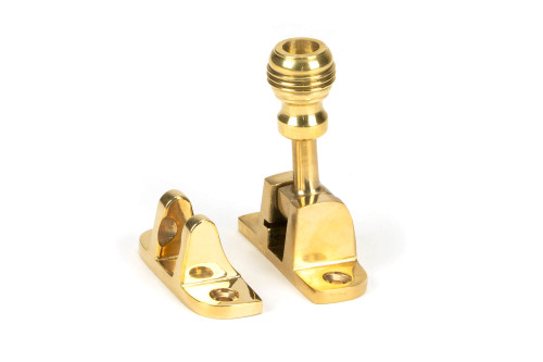 From The Anvil Prestbury Brighton Sash Window Fastener - 55 x 21mm - Unlacquered Polished Brass