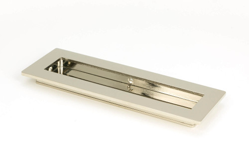 From The Anvil Plain Sliding Door Flush Pull - Polished Nickel