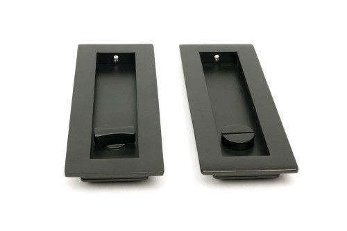 From The Anvil Plain Cavity Sliding Door Handle - Privacy Set - Aged Bronze