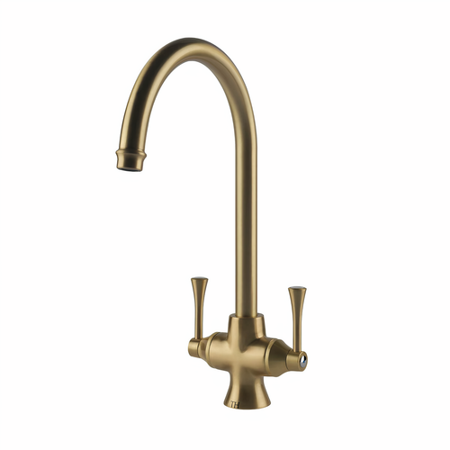 Turner Hastings Gosford Kitchen Mixer Tap - Swivel Spout - Brushed Brass