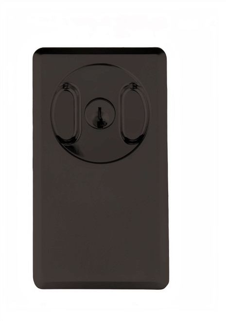 N2Lok Rectangular Cavity Sliding Door Handle - Entrance Set - Matte Black - (Pair)