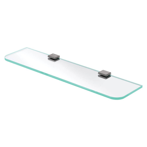 Fienza Tono Glass Bathroom Shelf - 500 x 125mm - Gunmetal