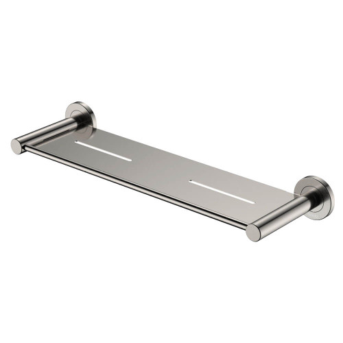 Fienza Kaya Bathroom Shelf - 450 x 128mm - Brushed Nickel