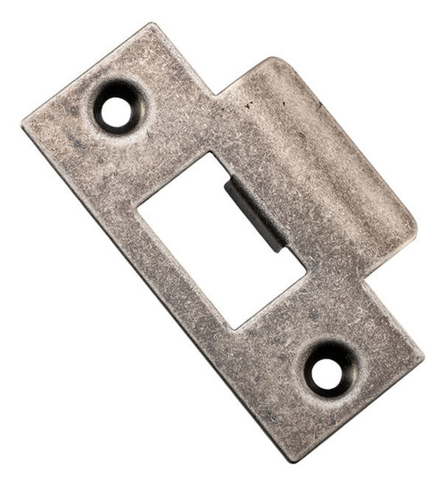 Iver Universal 'T' Striker Plate to Suit Metal Door Frames - 70 x 42mm - Distressed Nickel