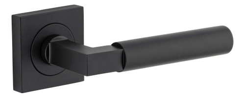 Iver Berlin Lever Door Handle - Square Rosette - 52 x 52mm - Matte Black