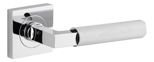Iver Brunswick Lever Door Handle - Square Rosette - 52 x 52mm - Chrome