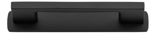 Iver Cali Cabinet Pull Handle with Backplate - Matte Black